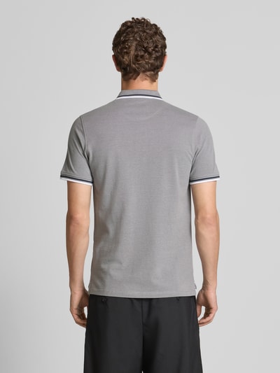 Jack & Jones Regular Fit Poloshirt mit Knopfleiste Modell 'PAULOS' Hellgrau 5