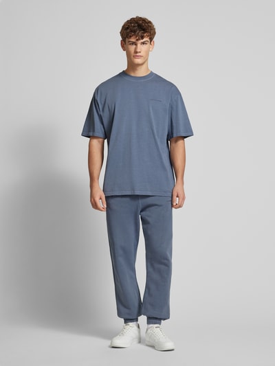 Pegador Sweatpants mit elastischen Abschlüssen Rauchblau 1