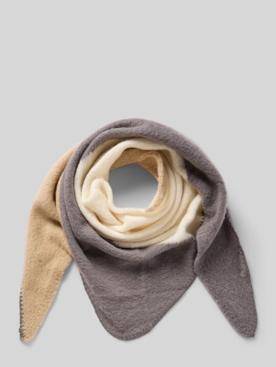 Kurt Beines Schal im Colour-Blocking-Design Mittelgrau 1