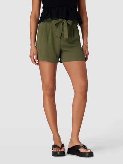 Only Shorts mit Bindegürtel Modell 'NEW FLORENCE' Oliv 4