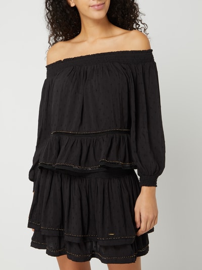 Superdry Blouseshirt in off shoulder-look, model 'Ameera' Zwart - 4