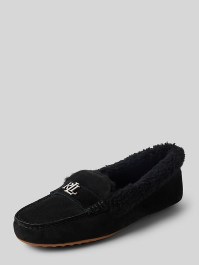 Lauren Ralph Lauren Mocassins met labelapplicatie, model 'BARNSBURY' Zwart - 1