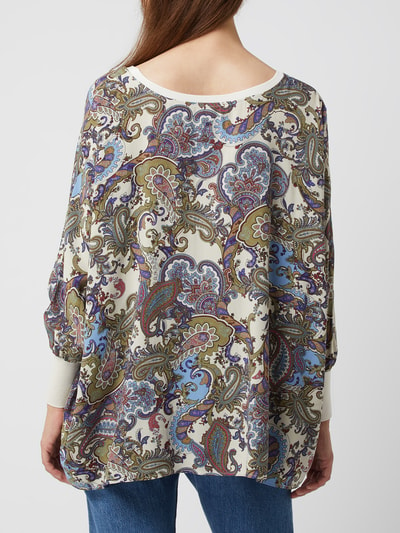 Milano Italy Blusenshirt mit Paisley-Muster  Sand 5