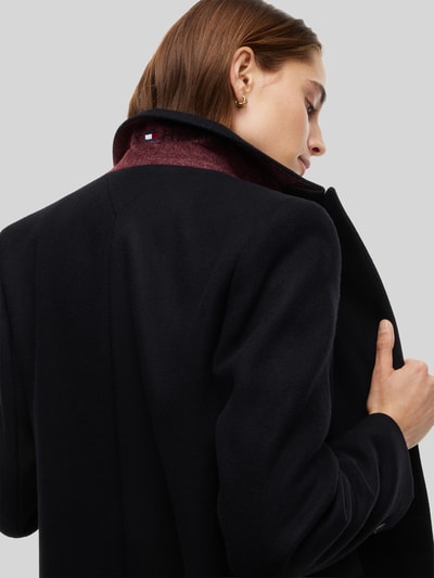 Tommy Hilfiger Slim Fit Mantel aus Woll-Mix Black 6