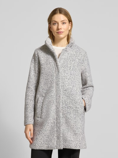 Tom Tailor Denim Regular fit lange jas met wol Lichtgrijs - 4