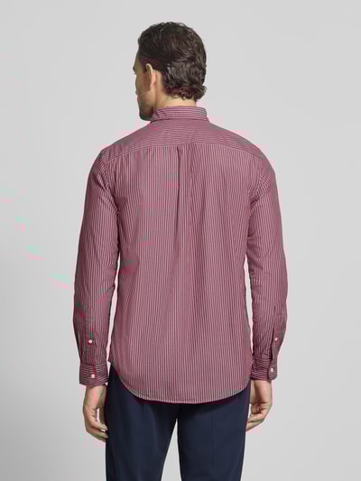Tommy Hilfiger Regular fit vrijetijdsoverhemd van puur katoen Bordeaux - 5
