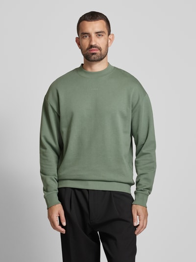 HUGO Sweatshirt mit Label-Detail Modell 'Dapocrew' Mint 4