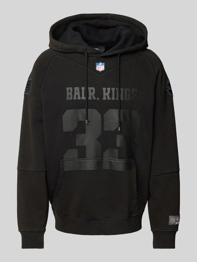 Balr. Hoodie mit Logo- und Label-Print Modell 'NFL x BALR.' Black 2