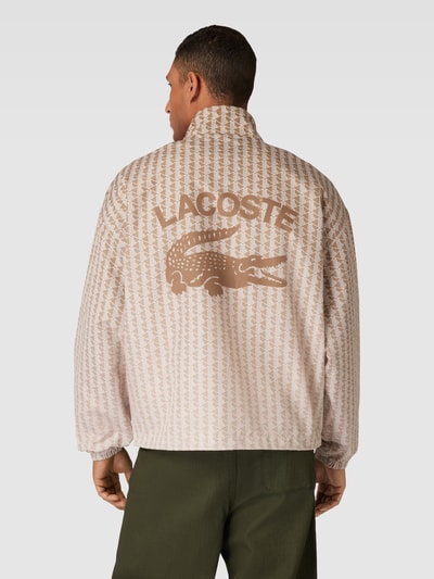 Lacoste Sweatjacke mit Stehkragen Beige 5