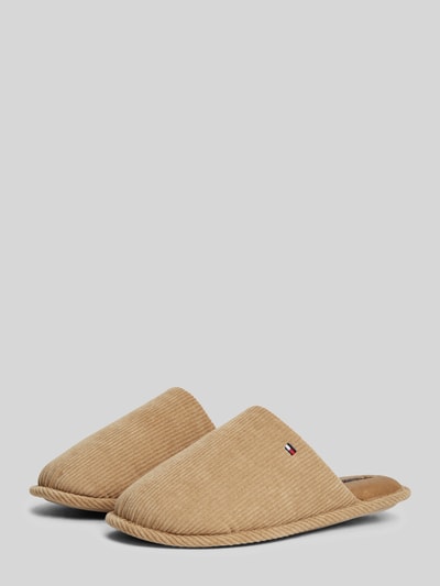 Tommy Hilfiger Hausschuh mit Logo-Detail Camel 1