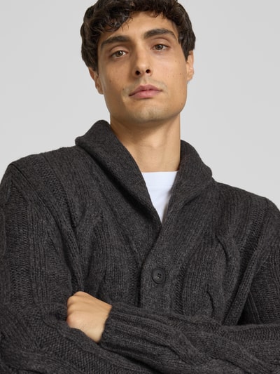 GRAN SASSO Vest met knoopsluiting Antraciet - 3