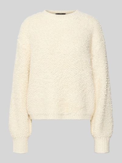 Someday Relaxed Fit Pullover in Bouclé-Optik Modell 'Telena' Ecru 2