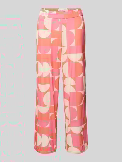 STEHMANN Straight Leg Stoffhose mit verkürztem Schnitt Modell 'Filiz' Pink 2