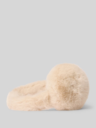 Produktfoto, Ohrenwärmer aus Kunstfell Modell 'Soft XXL Earwarmer' von Kurt Beines, beige, runde Form, flauschige Textur, Damen Ohrenwärmer