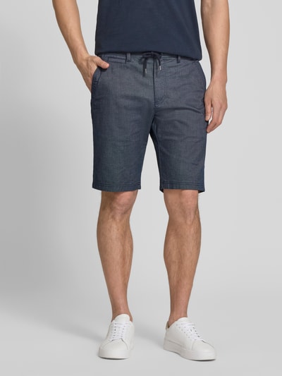 s.Oliver RED LABEL Szorty chino o kroju regular fit z mieszanki bawełny model 'PHOENIX' Granatowy 4