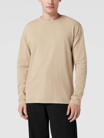 Drykorn Longsleeve in effen design, model 'NOVAK' Beige - 4