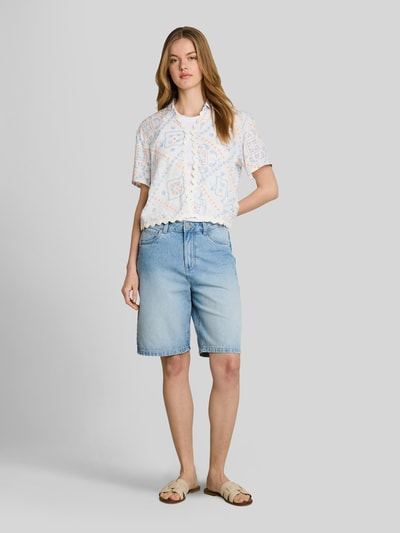 Tom Tailor Denim regular fit bermuda van puur katoen Jeansblauw - 1
