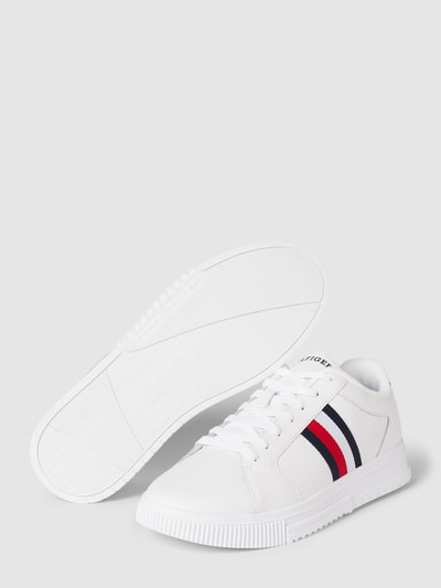 Tommy Hilfiger Sneaker mit Kontraststreifen Weiss 3