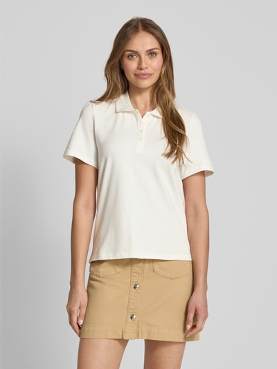 s.Oliver RED LABEL Regular fit poloshirt van katoenmix Wit - 4