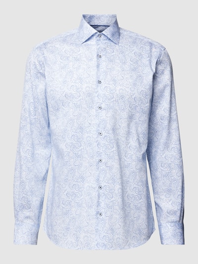 Eterna Modern Fit Business-Hemd mit Paisley-Muster Bleu 2