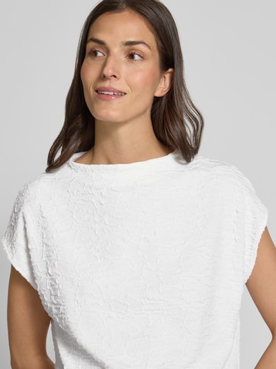 someday. T-Shirt in Strick-Optik Modell 'Kennie' Offwhite 3
