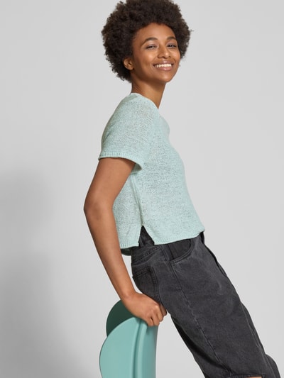 Only Regular fit pullover met ronde hals, model 'SUNNY' Rietgroen - 3