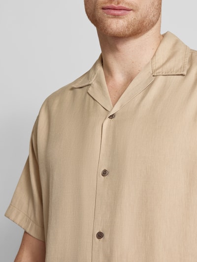 Jack & Jones Premium Freizeithemd mit Knopfleiste Modell 'AARON' Sand 3