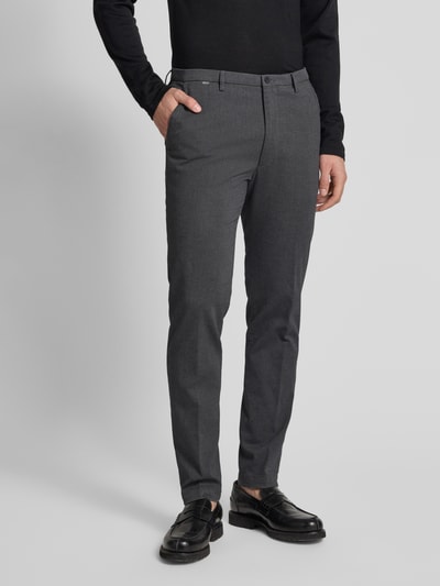 Cinque Slim fit stoffen broek met stretch, model 'CiBrody' Donkergrijs gemêleerd - 4