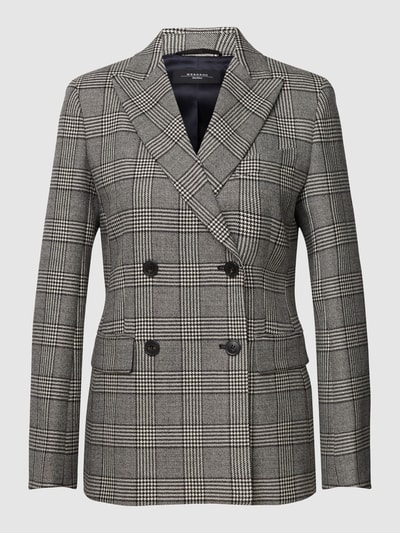 Weekend Max Mara Blazer met glencheck-motief, model 'Bronte' Zwart - 2