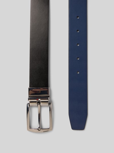 Tommy Hilfiger Ledergürtel mit Logo-Prägung Dunkelblau 3