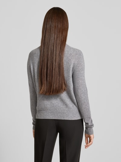 Christian Berg Woman Kurtka z dzianiny z kaszmiru z okrągłym dekoltem Grafitowy melanż 5