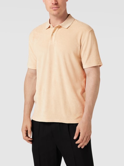 BOSS Orange Poloshirt mit Label-Stitching Modell 'Petowel' Offwhite 4