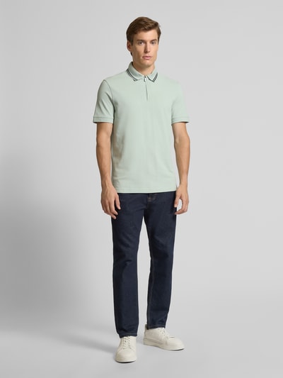 ARMANI EXCHANGE Poloshirt met korte ritssluiting Mintgroen - 1