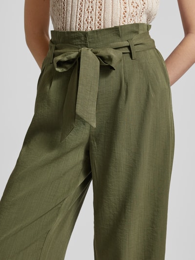 Only Paperbag-Hose mit Bindegürtel Modell 'MARSA' Khaki 3