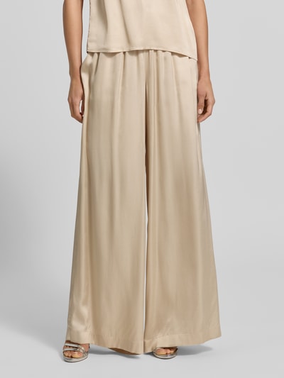 BOSS Orange Regular Fit Wide Leg Hose aus reiner Viskose Modell 'TALIA' Sand 4