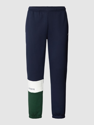 Lacoste Sweatpants in colour-blocking-design Marineblauw - 2