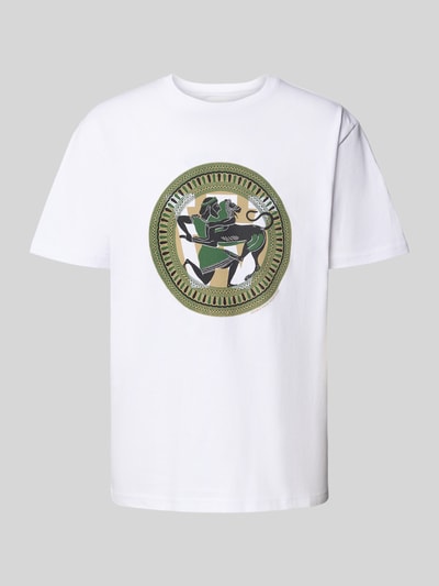 Wood Wood T-shirt met motiefprint, model 'Ace' Wit - 2