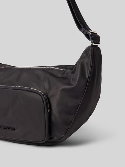 Marc O'Polo Schoudertas met echt runderleer, model 'NANJA' Zwart - 3