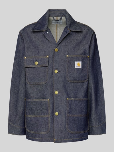 Carhartt Work In Progress Jeansjacke mit aufgesetzten Taschen Modell 'ADEN' Jeansblau 2