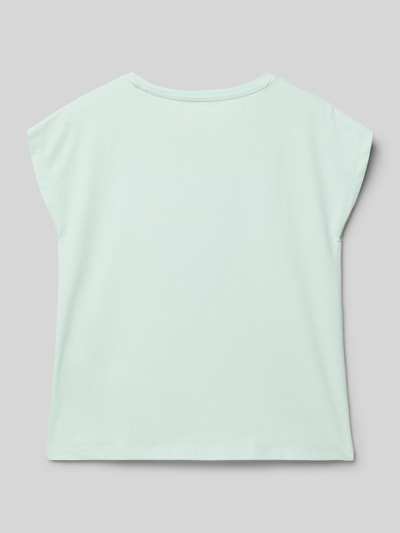 Guess T-Shirt mit Paillettenbesatz Modell 'BATWING' Mint 3