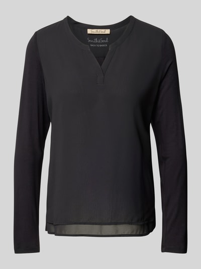 Smith and Soul Bluse mit Tunikakragen Black 2