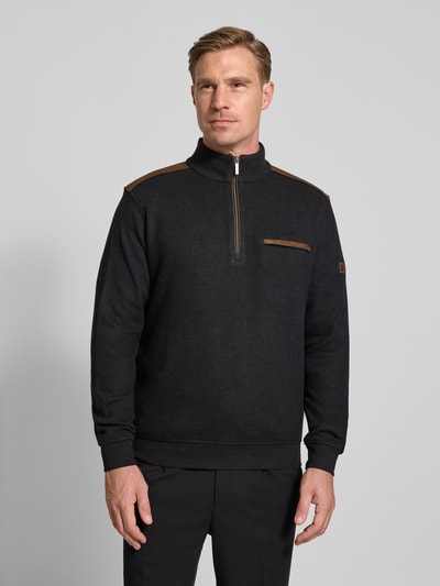 bugatti Bluza z detalem z logo Ciemnoszary 4