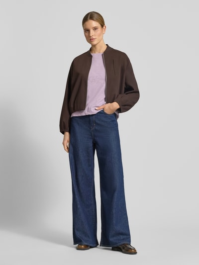 Marc O'Polo T-shirt o kroju relaxed fit z czystej bawełny Jasnofioletowy 1