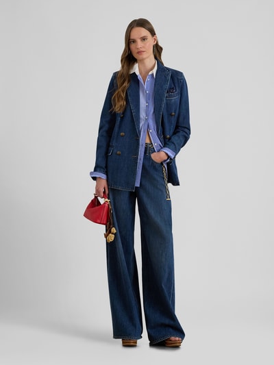 Lauren Ralph Lauren Bluzka koszulowa o kroju relaxed fit z czystej bawełny Niebieski 1