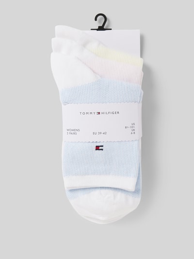 Tommy Hilfiger Socken mit Logo-Print im 3er-Pack Weiss 3