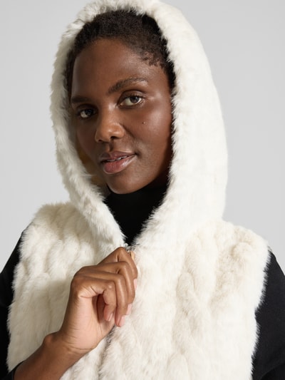 monari Gilet met capuchon Offwhite - 3