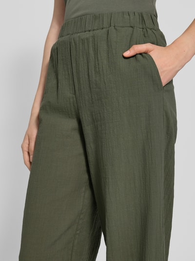 JAKE*S STUDIO WOMAN Stoffhose mit elastischem Bund Khaki 3