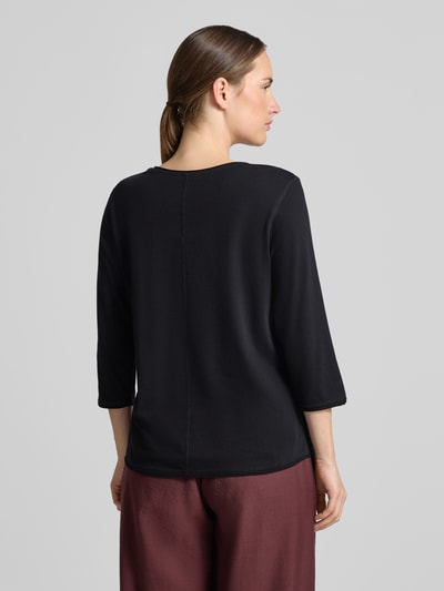 s.Oliver RED LABEL regular fit 3/4-shirt van puur katoen Zwart - 5