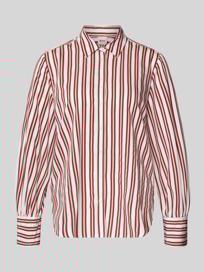 Brax Regular Fit Hemdbluse mit Manschetten Modell 'STYLE.VIC' Bordeaux 2