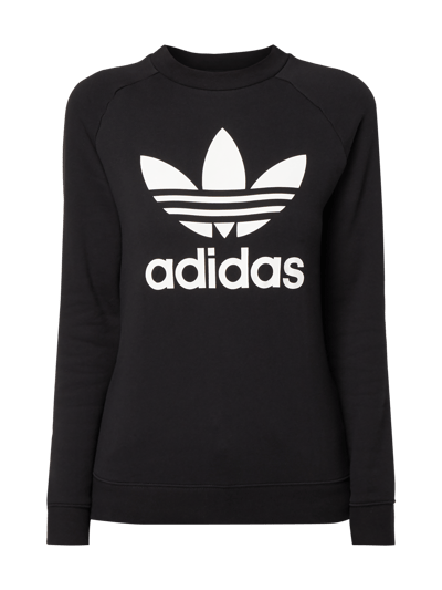 adidas Originals Bluza z gumowym nadrukiem z logo Czarny 2